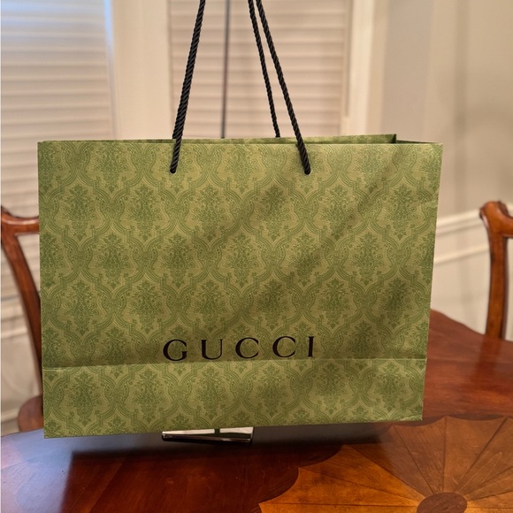 Gucci Other - Gucci Green &Black Shopping bag , NEW